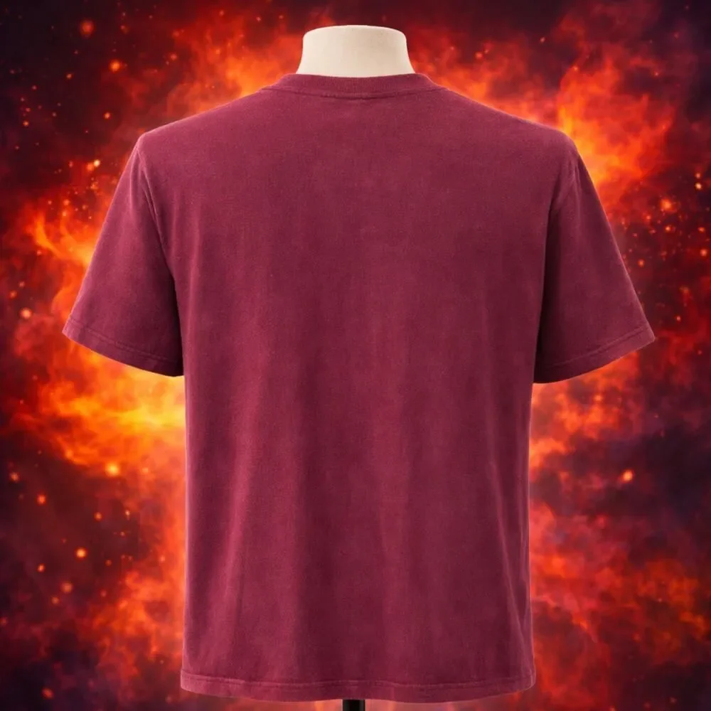 Thrasher King Of Diamonds Maroon Satanic Card Shirt S